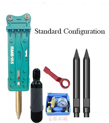 RMB165 Hydraulic Breaker for Excavator Impact Frequency 200-300 bpm Within Your Budget