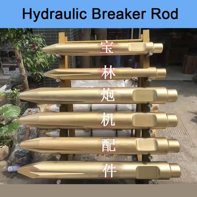 Construction Works Hydraulic Breaker Chisel for Rock Breaker Drill Rod 180kg Weight